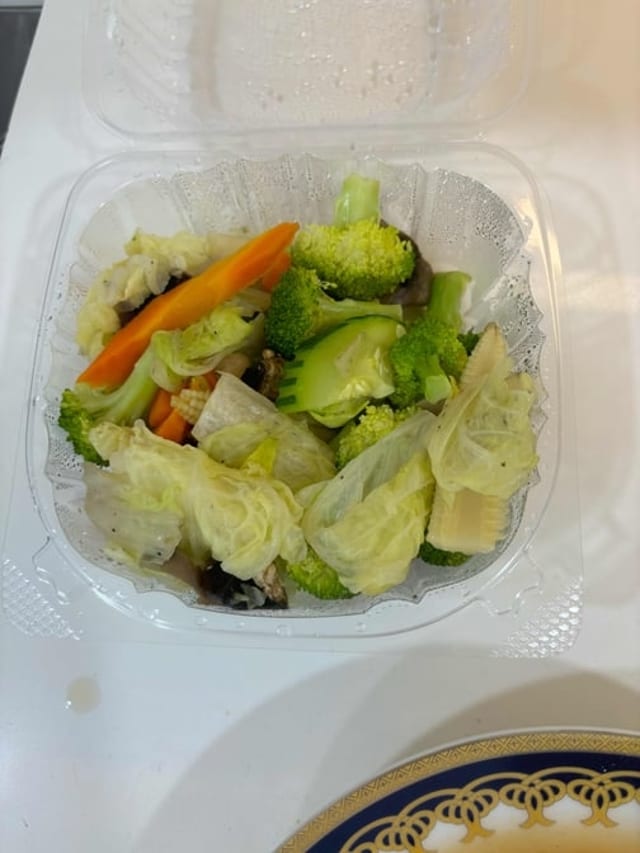 Steamed Mixed Vegetables.