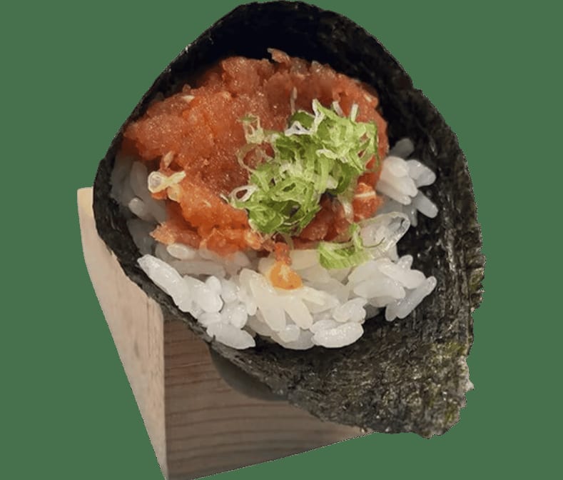 Spicy Tuna Hand Roll.
