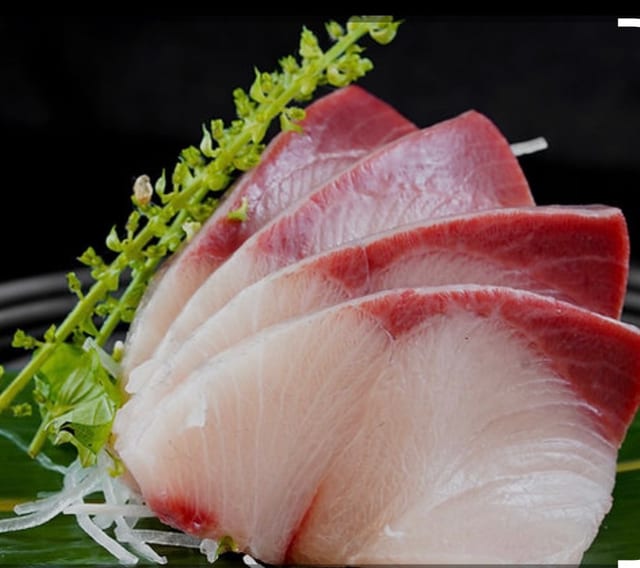 Hamachi/Japanese Yellowtail Sashimi.