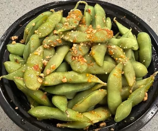 Garlic Chili Spicy Edamame.